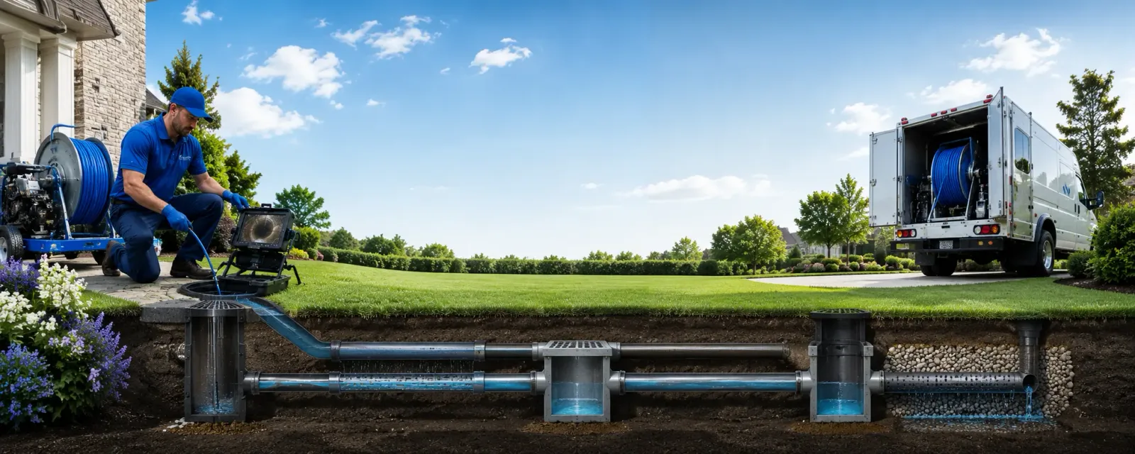 Outdoor drain cleaning information for Harris, MO